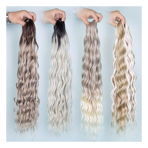 Rebecca Different Colored Synthetic <strong>Braiding</strong> <strong>Hair</strong> Synthetic <strong>Braiding</strong> <strong>Hair</strong> Fashion <strong>Braid</strong> Cheap <strong>Hair</strong> Synthetic Long Wavy - Product Image 2