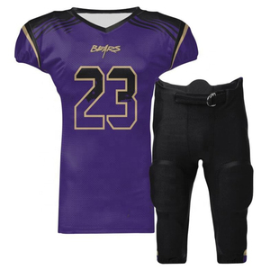 Camiseta de fútbol americano juvenil de poliéster 100% personalizada, uniforme de práctica de la mejor calidad, sublimación impresa, transpirable de talla grande - Product Image 4