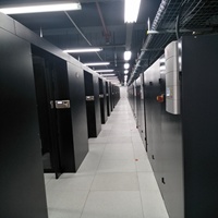 Système de rack de serveur intégré en micro-module préfabriqué, centre de données modulaire clé en main certifié ISO
