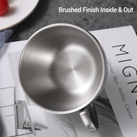 Ensemble de tasses à double paroi en acier inoxydable 304, qualité alimentaire, 6-10 pièces, contemporain, compatible lave-vaisselle, pour bière et vin, cuisine, vente en gros, personnalisable