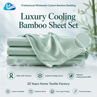 Ensemble de literie en bambou biologique personnalisé en gros, certifié OEKO-TEX Standard 100 GOTS, 300TC, éco-responsable, Cloudland