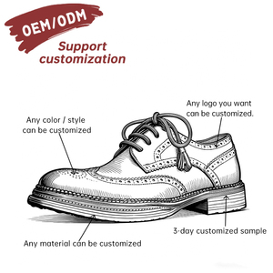 Chaussures Oxford en cuir de cheval de luxe, style britannique, confortables, respirantes, antidérapantes, avec semelle Goodyear, pour un look décontracté et professionnel, personnalisables OEM. - Product Image 6