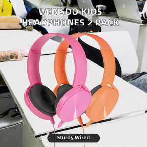 Wensdo Kinder-Kopfhörer 2er-Pack Langlebige Kabelgebundene Aktive Geräuschunterdrückung für <span class=keywords><strong>Computer</strong></span> Online-Lernen Laptop Reisen - Product Image 4