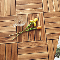 Dalles de terrasse emboîtables WPC 30x30 cm en composite bois-plastique pour extérieur, jardin et patio – Idéales pour le bricolage
