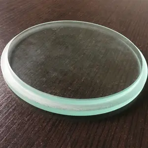 Factory Customized Extra Clear Round Tempered Step Glass Lens Panel For Light Cover