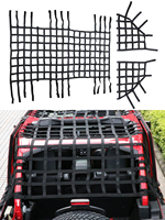 Pour Jeep Wrangler JK JL 2007-2024 4 portes toit complet toile grille filet couverture (ensemble de 3 pièces) support supérieur décoratif JL1334