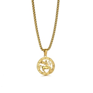 Collier personnalisé en acier inoxydable avec signe astrologique du zodiaque - Product Image 5