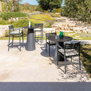 Silla de Comedor para Exteriores, <span class=keywords><strong>Mesa</strong></span> Rectangular Sin Vidrio, Muebles de Patio, Silla de Mimbre, Junto a la Piscina - Product Image 6
