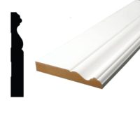 Moulures en bois massif USA Trims, apprêtées blanches, pour encadrements de portes et plinthes en MDF pour la maison