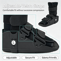 Botte de marche réglable avec doublure amovible et lavable, semelle antidérapante, botte médicale de type Cam pour la récupération des traumatismes des tissus mous
