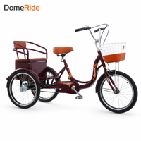 Venta Directa de Fábrica: Triciclo de Aluminio para Adultos, Impulsado por la Energía Humana, para Movilidad de Personas Mayores, Ocio, Compras y Transporte de Personas y Mercancías