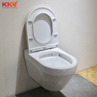 Hôtel chinois WC utilisation durabilité facilité de nettoyage double chasse forte montage mural toilettes en céramique Surfaces antibactériennes toilettes
