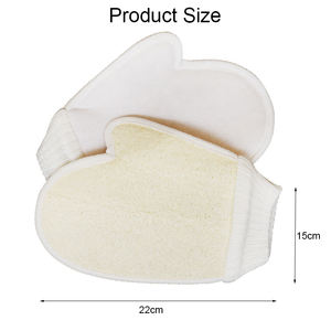 Cepillo de Ducha Corporal para Adultos, Estilo Moderno, Suave y Cómodo, Guantes de Lufa Natural, Forma Ovalada, Exfoliante - Product Image 4