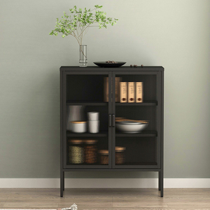 Gabinete de despensa de almacenamiento nórdico Cocina Comedor <span class=keywords><strong>Vajilla</strong></span> Armario Aparador Gabinete - Product Image 1