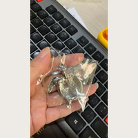 Porte-clés personnalisé en métal HLC, tortue de mer, breloques de créateur avec boucle, pendentif animal pour collier, fabrication de bijoux DIY