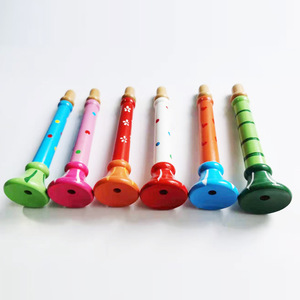 Flûtes en bois colorées en gros pour enfants : instrument de musique éducatif et ludique pour l'éveil musical, apportant joie et amusement - Product Image 2