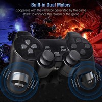 Control Remoto Inalámbrico Transparente de 2.4G con Función de Doble Vibración de Segunda Generación para Consola PS2