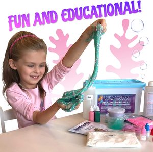 Kit de slime en mousse et nuages moelleux, tout pour faire du slime en cubes de gelée, kit de fabrication de slime sirène, fournitures pour filles - Product Image 4