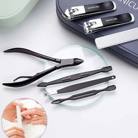 Ensemble complet de manucure 18 en 1, coupe-ongles en acier inoxydable de haute qualité, ciseaux, kit de soins personnels professionnel