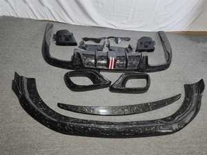 Benz S-Class W222 S63 cơ thể Kit nâng cấp phong cách mới giả mạo mô hình sợi <span class=keywords><strong>carbon</strong></span> phía trước môi bên váy phía sau khuếch tán - Product Image 2