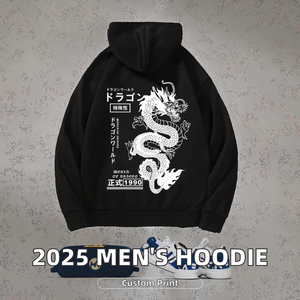 Sudadera con Capucha Lisa de Algodón de Alta Calidad 2025, Impresión de Logotipo Personalizado, Corte Holgado, Estilo Básico para la Temporada de Invierno, Venta al Por Mayor - Product Image 2