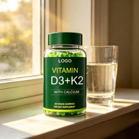 Compléments Nutritionnels OEM/ODM Vitamine K2 D3 Bonbons Gélifiés Personnalisation de Marque Privée