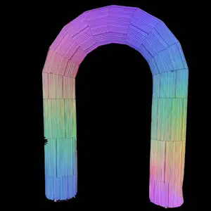 Outdoor lighting festival advertising inflatables inflatable led rainbow event night club event arch