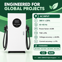 Borne de Recharge DC Publique CCS2 100kW Haute Puissance 200-1000V OCPP 1.6J pour Extérieur, Vente au Détail, Autoroute, Flotte, Stationnement, EVSE Commercial pour Véhicules Électriques