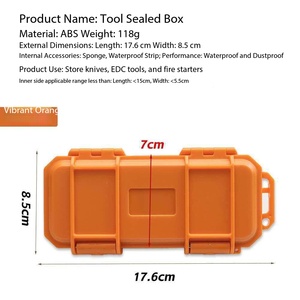 DFK01 Waterproof Dustproof Hard EDC Storage Box ABS Protective Tool Carry Case Custom Foam Interior For Outdoor <b>Knives</b> - Product Image 1