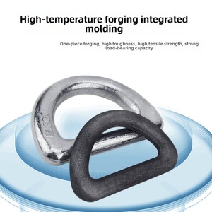 Plaque d'ancrage en acier forgé robuste avec anneau en D, point de levage à souder pour pont de navire, conteneur, remorque - Product Image 2