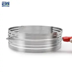 New Arrivals Stainless Steel Round Shaped Multi Layers Adjustable Mousse Baking Tools Bakery Cake Mold Ring