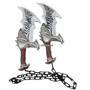 Ares Périphérique Kratos Lame du <span class=keywords><strong>Chaos</strong></span> Argent Double Couteau Jouet Modèle Animation Simulation Cos Props Fabriqué en Mousse - Product Image 6