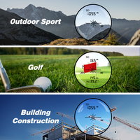 Télémètre de golf magnétique GF109 1500m avec compensation de pente, grossissement 7X, affichage numérique, batterie au lithium rechargeable