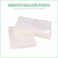 Sacs sous vide en nylon Coex 7 couches PA/PE lisses 240 microns avec encoche de déchirement, thermoscellables, pour supermarché, gaufrage personnalisé