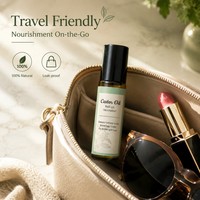 Huile capillaire professionnelle roll-on pour soins des cheveux, format voyage, application précise sur le cuir chevelu, renforcement des racines, soin des pointes fourchues