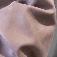 Tissu en cuir véritable en daim de vache véritable givré doux et confortable de couleur personnalisée pour canapé