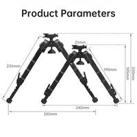 Trépied de tir simulé rétractable professionnel V9 monobloc pour l'observation des oiseaux