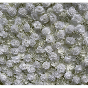 Nuevo Tipo de Pared de Flores Artificiales para Bodas, 8 pies x 8 pies, con Hortensias y Rosas Blancas, Fondo Decorativo Personalizable - Product Image 6