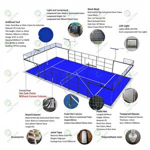 <span class=keywords><strong>Cancha</strong></span> de Pádel Panorámica con Vista Clara al Mar, con Vidrio Templado de Seguridad de 12 mm, Sistema de Iluminación LED Antideslumbrante, <span class=keywords><strong>Tenis</strong></span> de Élite - Product Image 6
