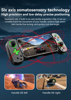 Nuevo Gamepad Portátil LED D7 de Seis Ejes con Bluetooth, Control Inalámbrico para iPhone, Android, PC y Win7