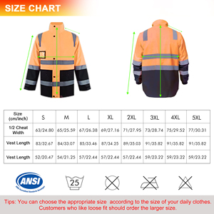 Multi-Occupation Warm Reflective <strong>Safety</strong> <strong>Jacket</strong> Durable Oxford Windproof Waterproof Detachable Sleeve 6 in <strong>1</strong> <strong>Safety</strong> <strong>Jacket</strong> - Product Image 6