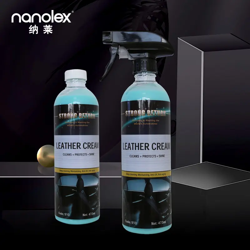 Nanolex 910 맞춤형 솔벤트 기반 복원 가죽 드레싱 클리너 가죽 크림 자동차 Interio에 대한 다기능 자동차 청소기