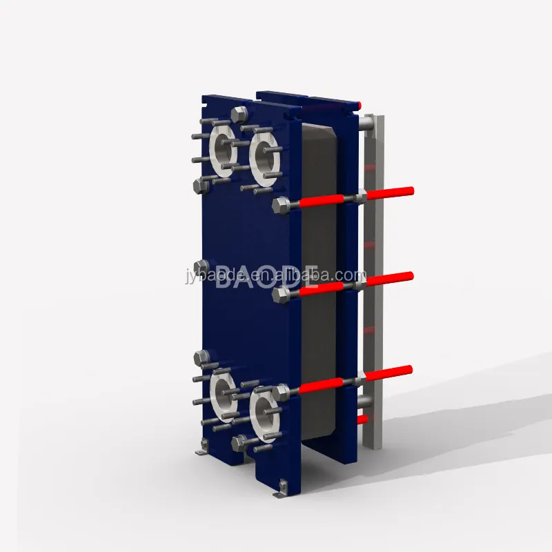 Intercambiador de calor de placas con junta de titanio BH100 para soda cáustica