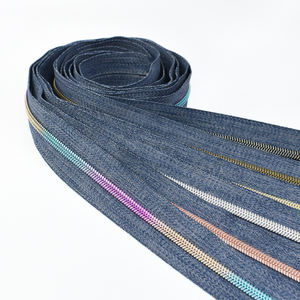 Meetee ZA481 5 # Accessoires de Couture Couture Zipper Tape Sac Vêtement Nylon Fermetures Éclair <span class=keywords><strong>Au</strong></span> Mètre Sac À Main Bobine <span class=keywords><strong>Plastique</strong></span> Zips Kit De Réparation - Product Image 5