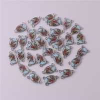Pièces centrales pour chapelet, accessoires de bijoux religieux, pastoral, Saint Michael, chapelet, centre de table pour bricolage, collier religieux