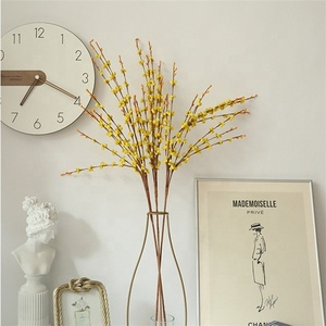 Kunststoff PE gelbe Frühjahrsblume Forsythia Zweigblume <span class=keywords><strong>Winter</strong></span>-Jasminblume für Hochzeitsfeier-Dekoration - Product Image 5