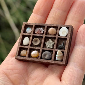 Gothic Witch Trinket Box Halloween Vitrine Desktop Seltsam keiten Organizer Holz Kunst Schatten Lagerung Mini Curio Regal - Product Image 5