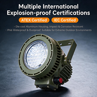 Luminaire LED antidéflagrant certifié ATEX IECEx, haute efficacité énergétique, pour éclairage industriel dans les zones dangereuses