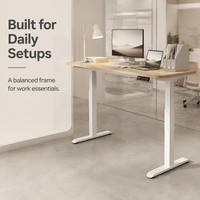 Table de travail électrique ergonomique en bois AOR, silencieuse et réglable en hauteur, pour la maison, la chambre, le bureau, l'apprentissage, double usage, couleurs personnalisables