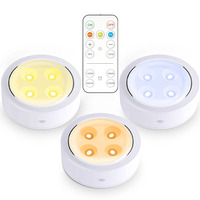 Spot LED de cuisine sous les lumières de l'armoire applique murale maison télécommande sans fil veilleuse